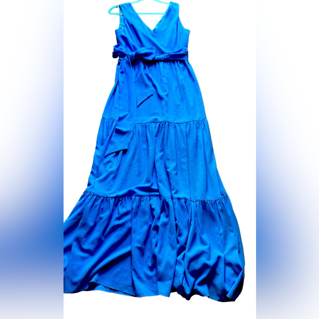 Blue Lily Pulitzer Long Dress With A Tie 8